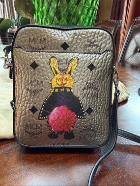MCM | Bags | Authentic Mcm Visetos Boston Bag With Crossbody Strap